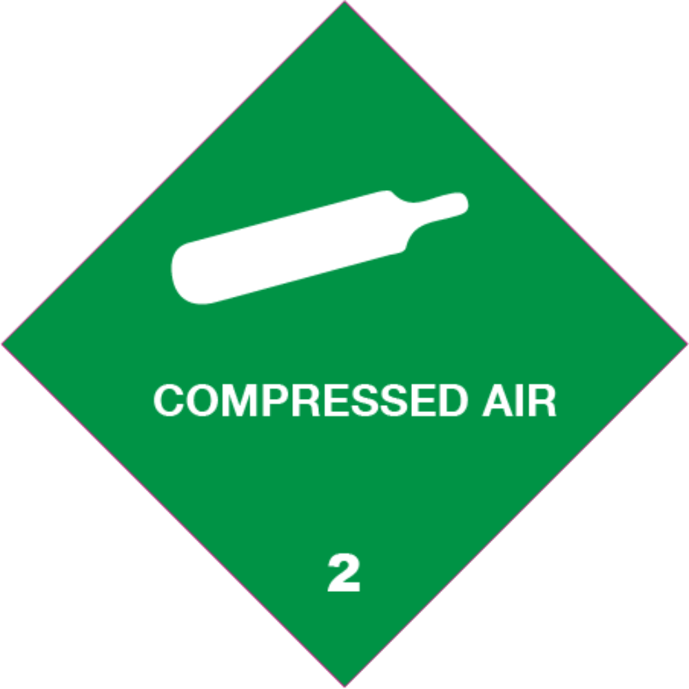 Compressed Air 3" x 3" stickers - a package of 5 pieces