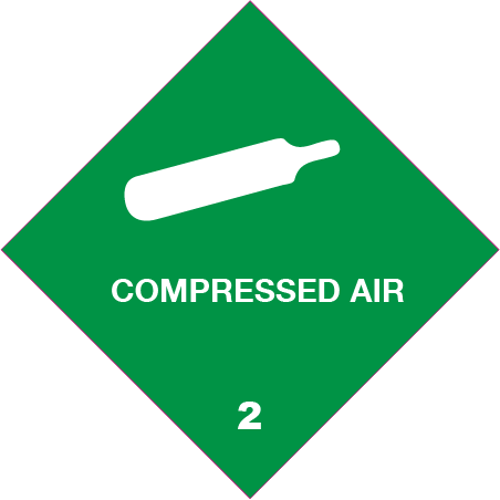 Compressed Air  3" x 3" stickers - a package of 5 pieces