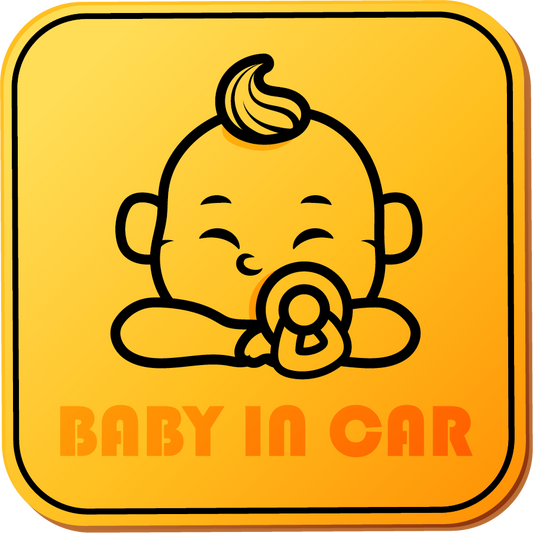 Baby In Car - 6" x 6" x 1pc