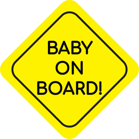 Baby on board sticker