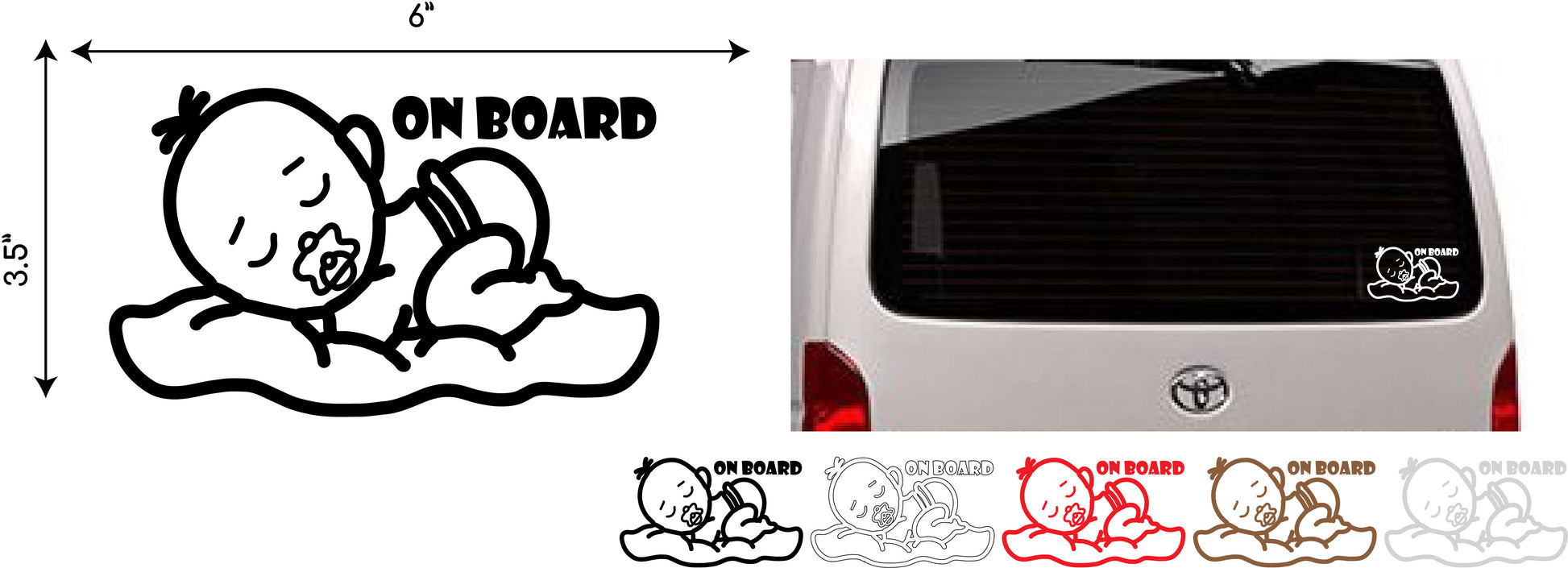 3.5" x 6" vinyl sticker
